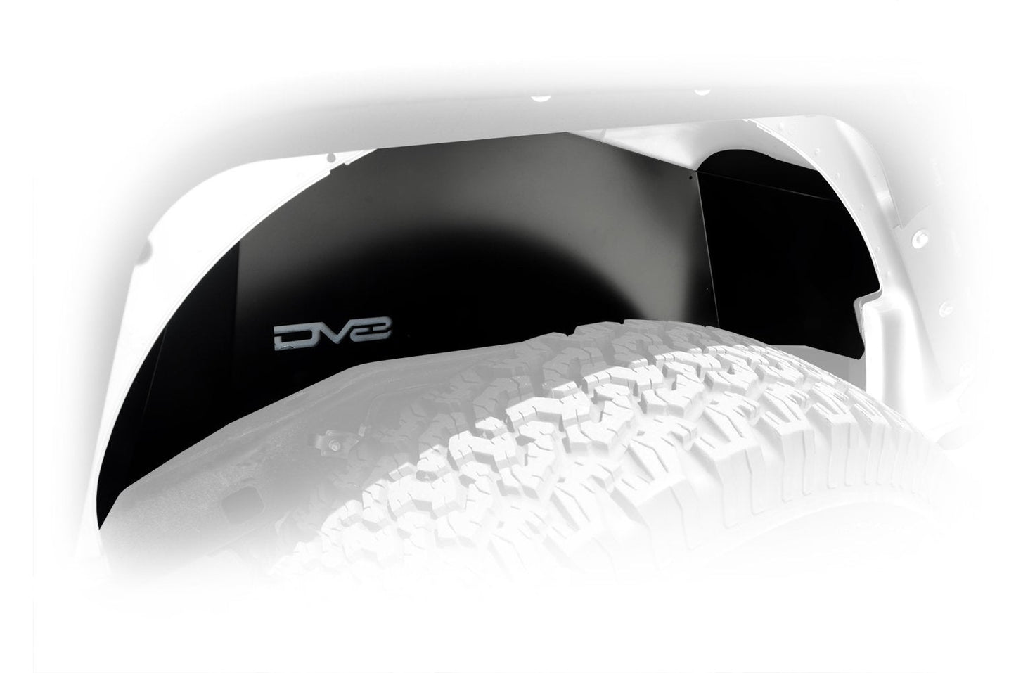 2007 2018 Jeep Wrangler JK JKU Rear Inner Fenders Black DV8 Offroad-5