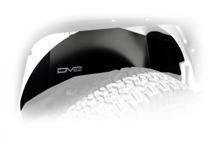 2007 2018 Jeep Wrangler JK JKU Rear Inner Fenders Black DV8 Offroad-5