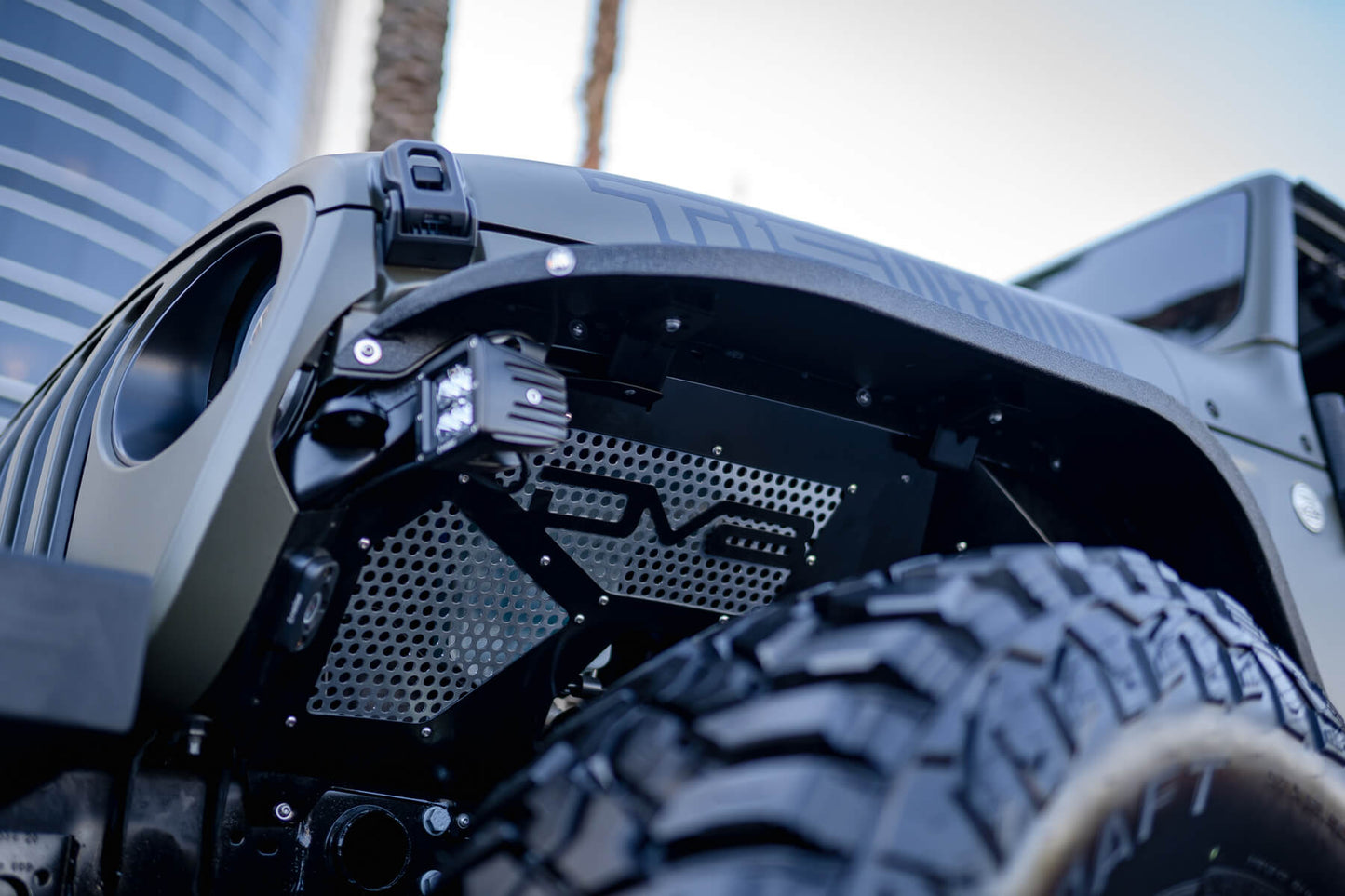 2018 2023 Jeep Wrangler JL JLU Gladiator JT Front Inner Fenders DV8 Offroad-1