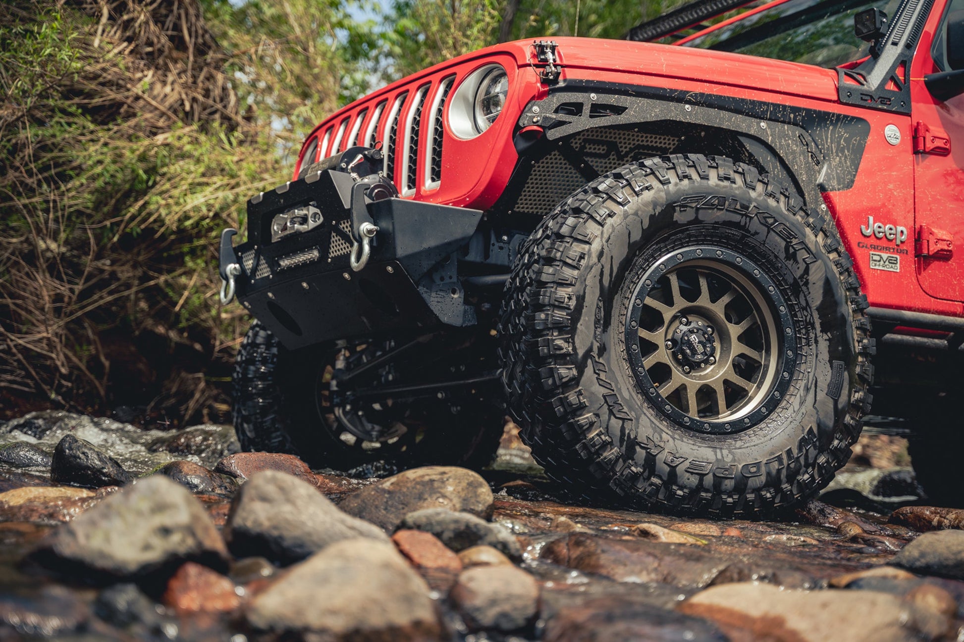 2018 2023 Jeep Wrangler JL JLU Gladiator JT Front Inner Fenders DV8 Offroad-2