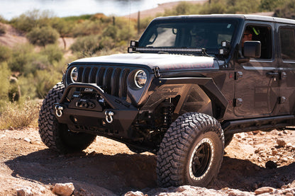 2018 2023 Jeep Wrangler JL JLU Gladiator JT Front Inner Fenders DV8 Offroad-11