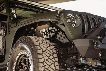 2018 2023 Jeep Wrangler JL JLU Gladiator JT Front Inner Fenders DV8 Offroad-7
