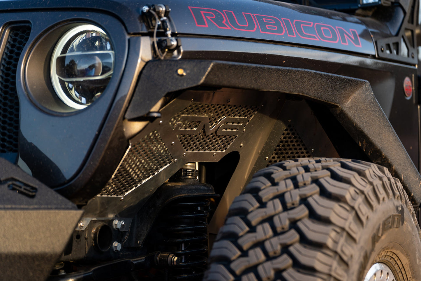 2018 2023 Jeep Wrangler JL JLU Gladiator JT Front Inner Fenders DV8 Offroad-9