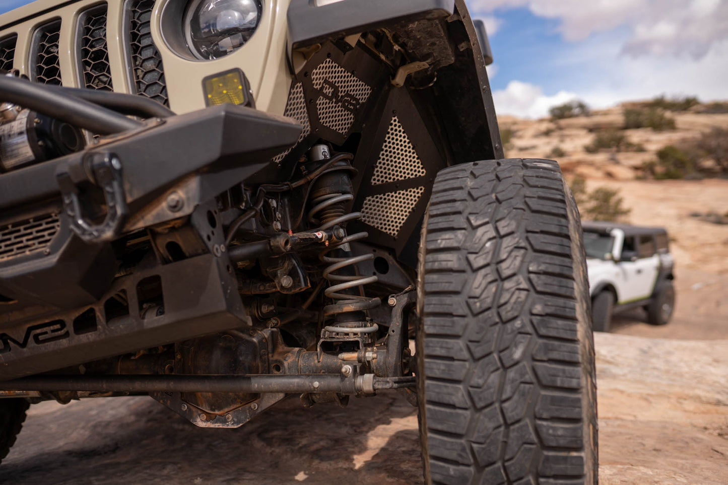 2018 2025 Jeep Wrangler JL JLU Gladiator JT Front Inner Fenders DV8 Offroad-20