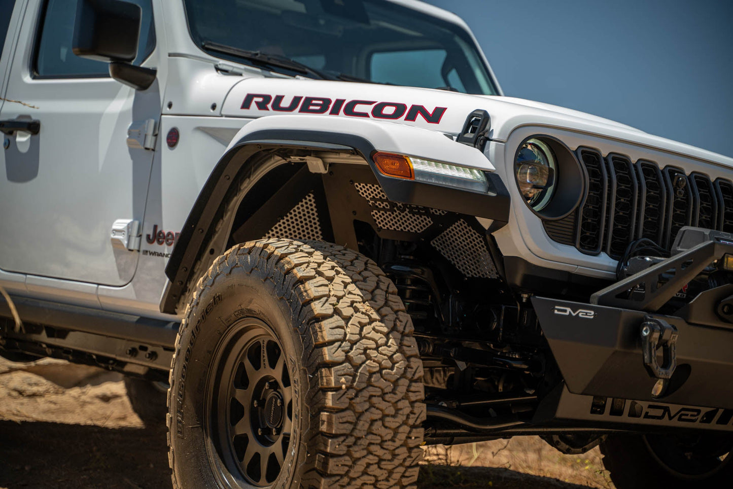 2018 2025 Jeep Wrangler JL JLU Gladiator JT Front Inner Fenders DV8 Offroad-3