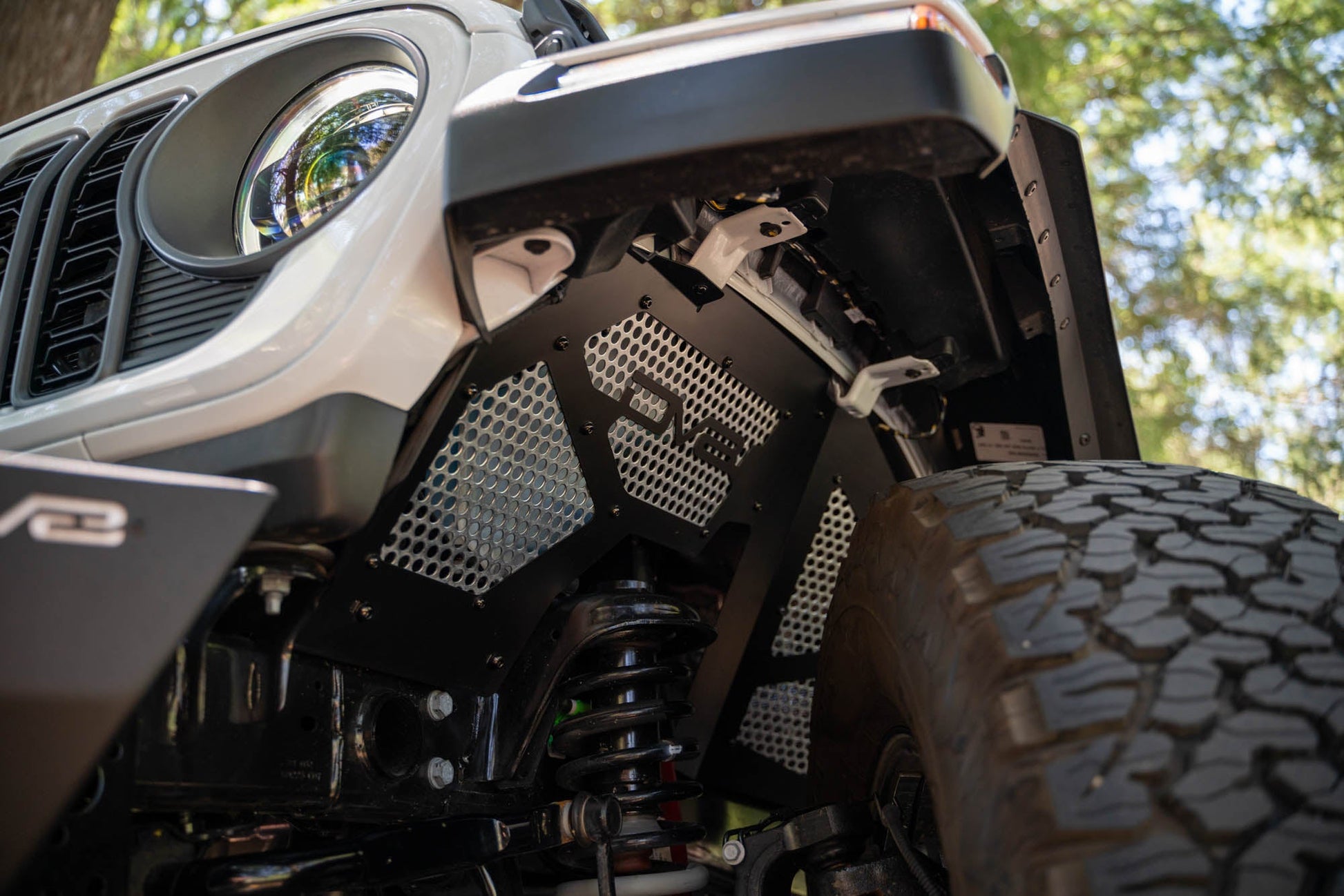 2018 2025 Jeep Wrangler JL JLU Gladiator JT Front Inner Fenders DV8 Offroad-6