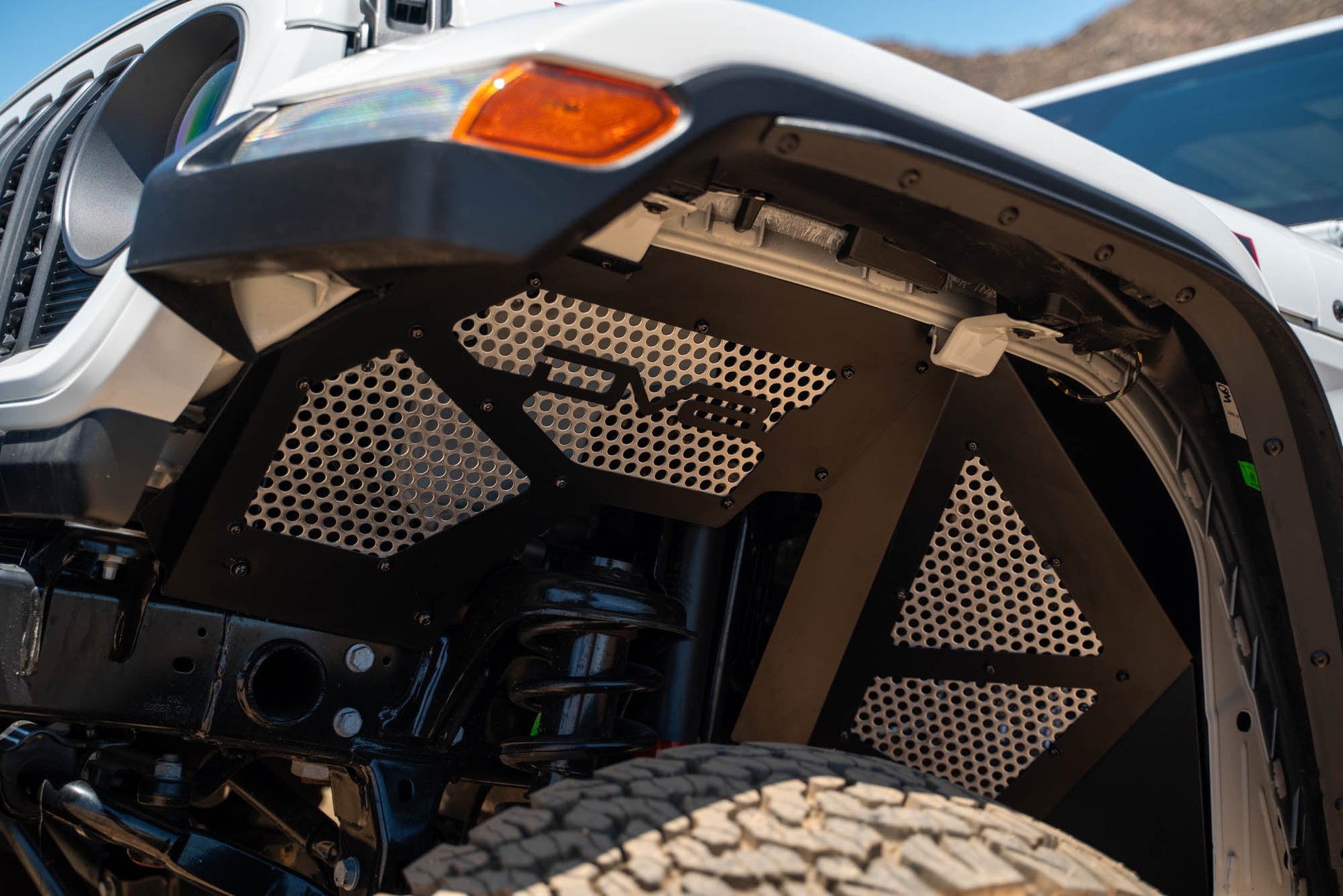 2018 2025 Jeep Wrangler JL JLU Gladiator JT Front Inner Fenders DV8 Offroad-10