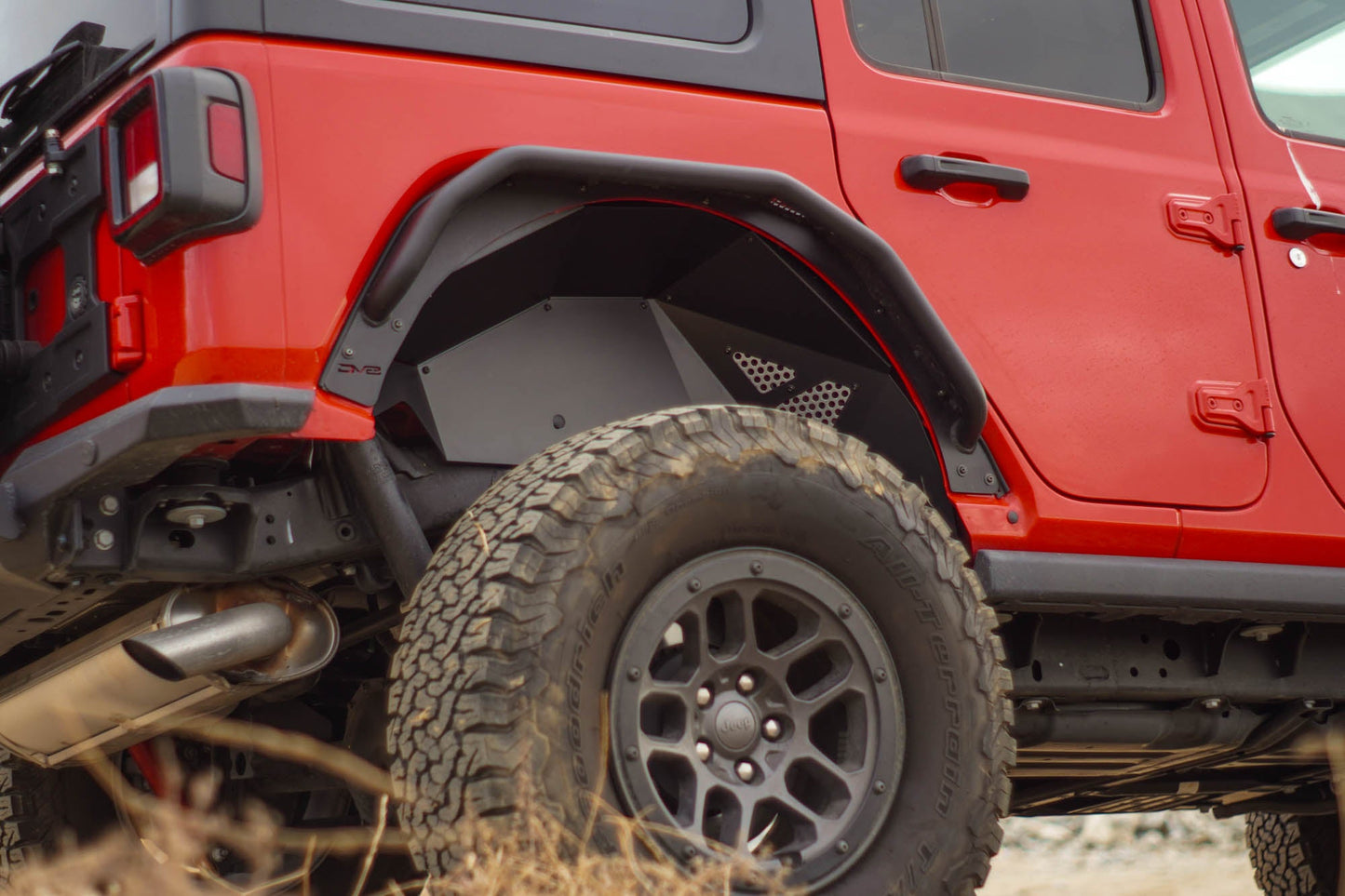 2018 2024 Jeep Wrangler JL JLU Rear Inner Fenders DV8 Offroad-2