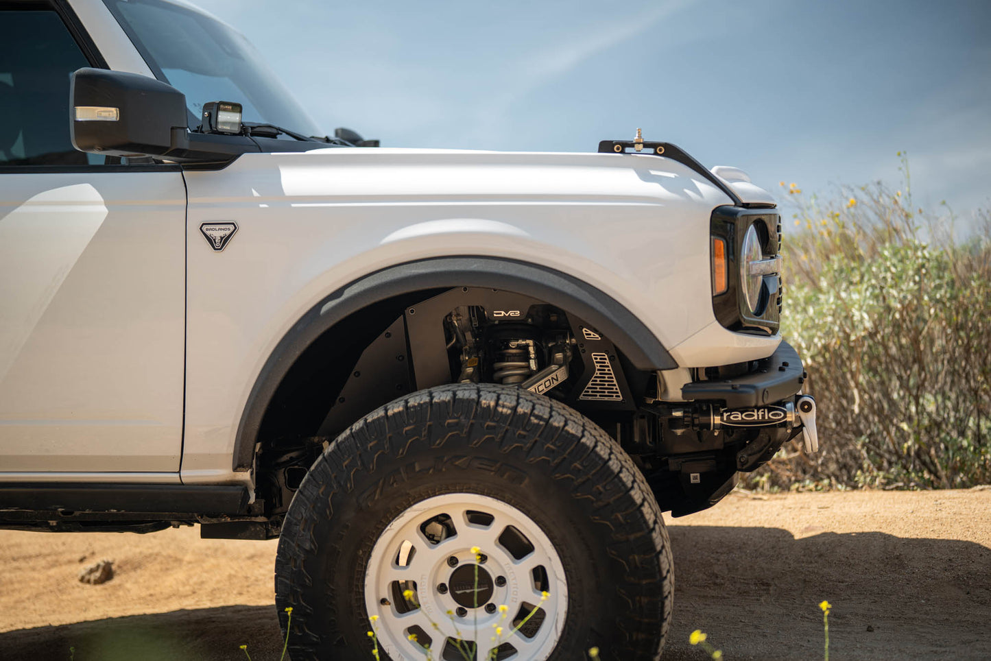 2021 2025 Ford Bronco Addictive Desert Designs Front Inner Fenders DV8 Offroad-2