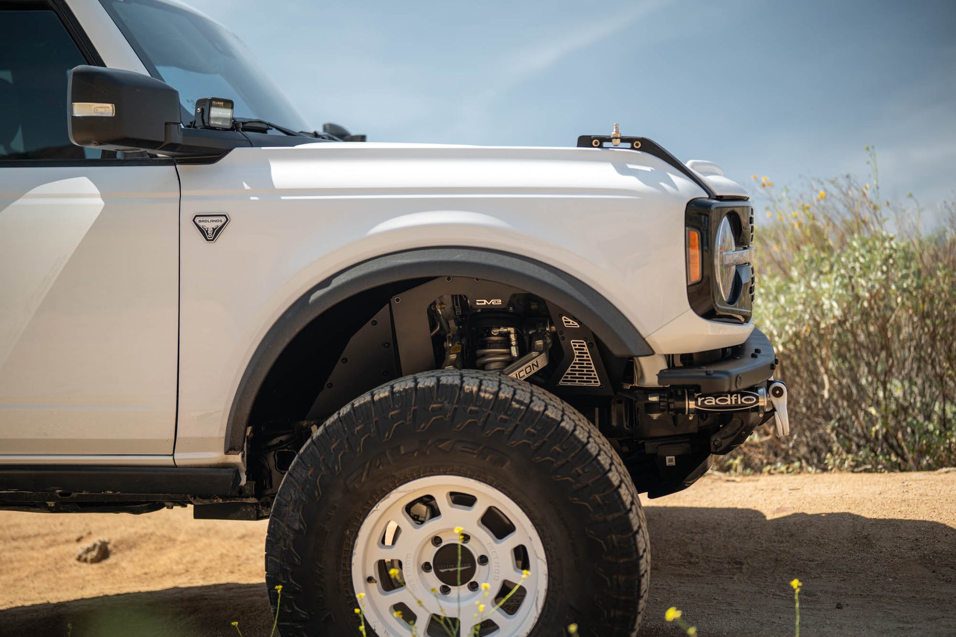 2021 2025 Ford Bronco Addictive Desert Designs Front Inner Fenders DV8 Offroad-2