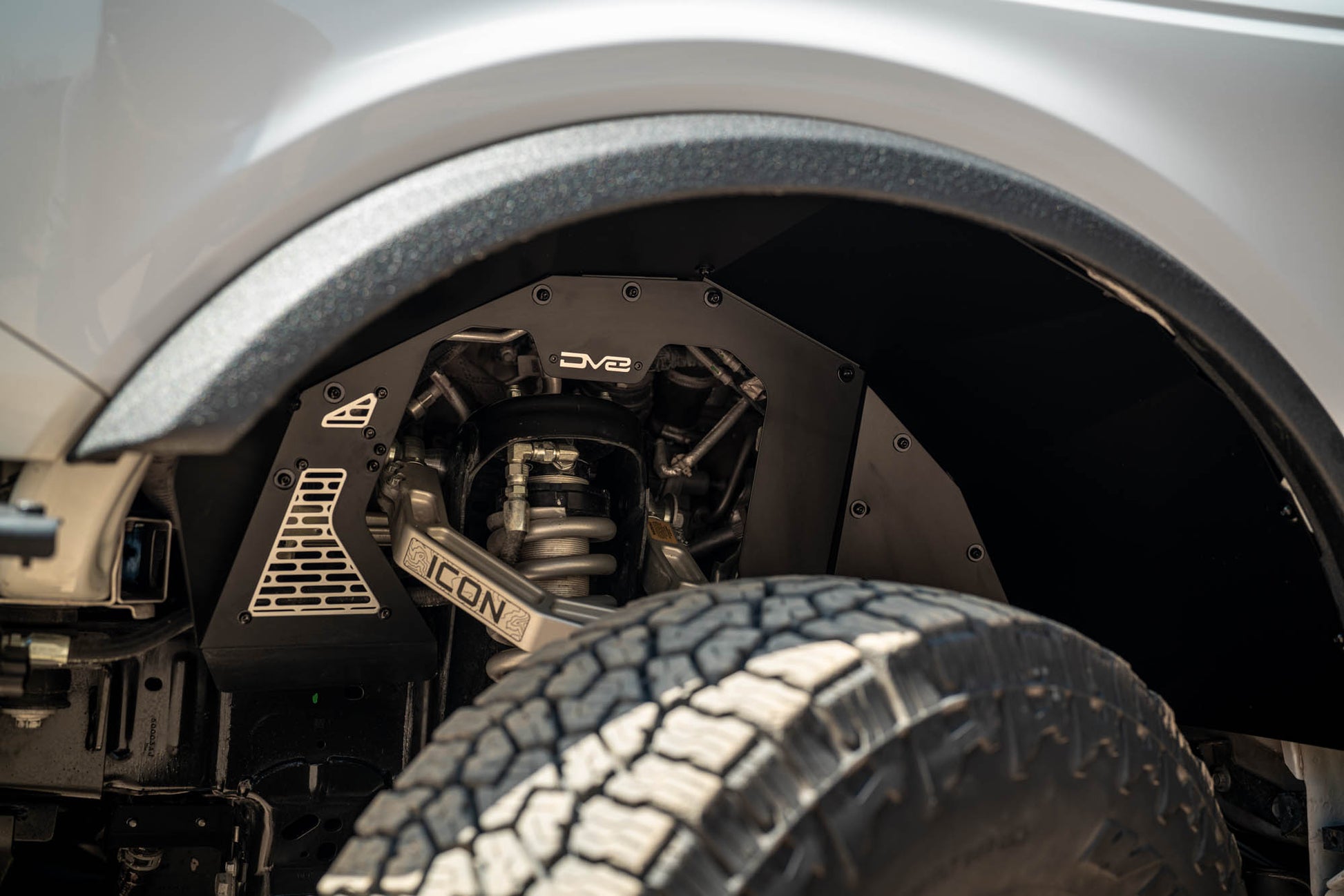 2021 2025 Ford Bronco Addictive Desert Designs Front Inner Fenders DV8 Offroad-3