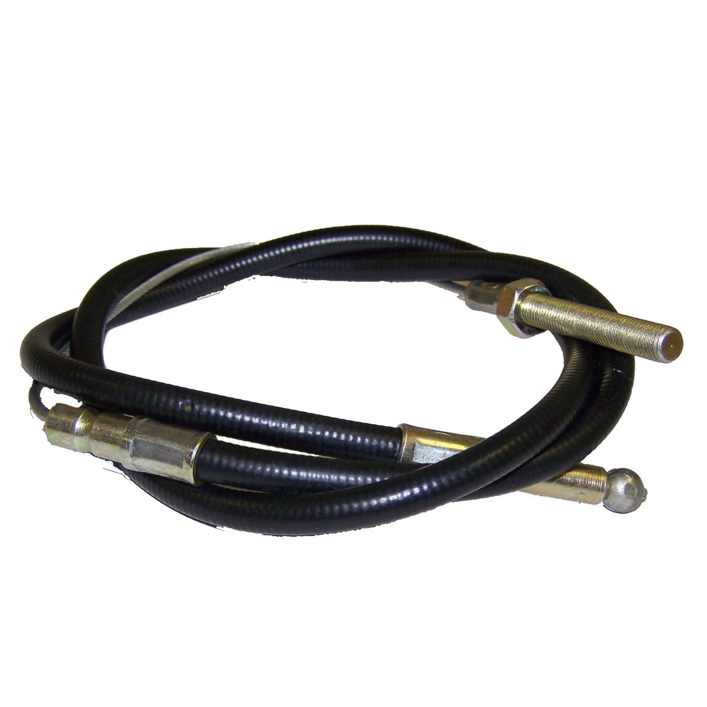 Parking Brake Cable for 48-71 Jeep CJ Models w/ Cane Brake Handle, 44-1/2 Inch Long Crown Automotive