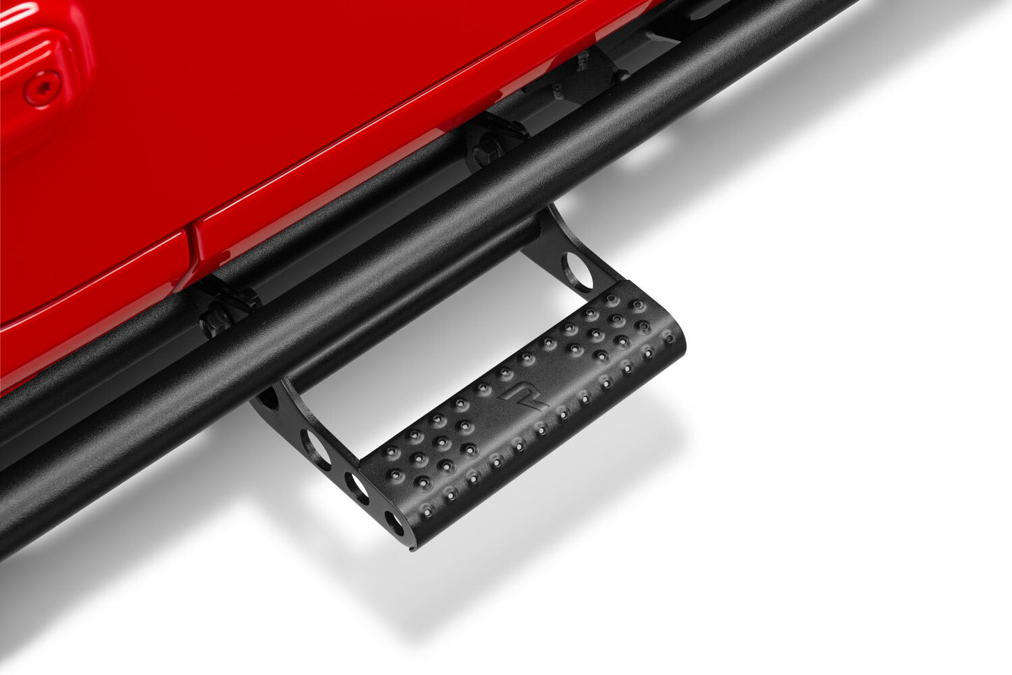 RKR Step System Full Length (1 Step Mount/1 Step per Side) 1.75 Inch Rails 2020-2025 Jeep Gladiator JT 4-Door Textured Black NFab-7