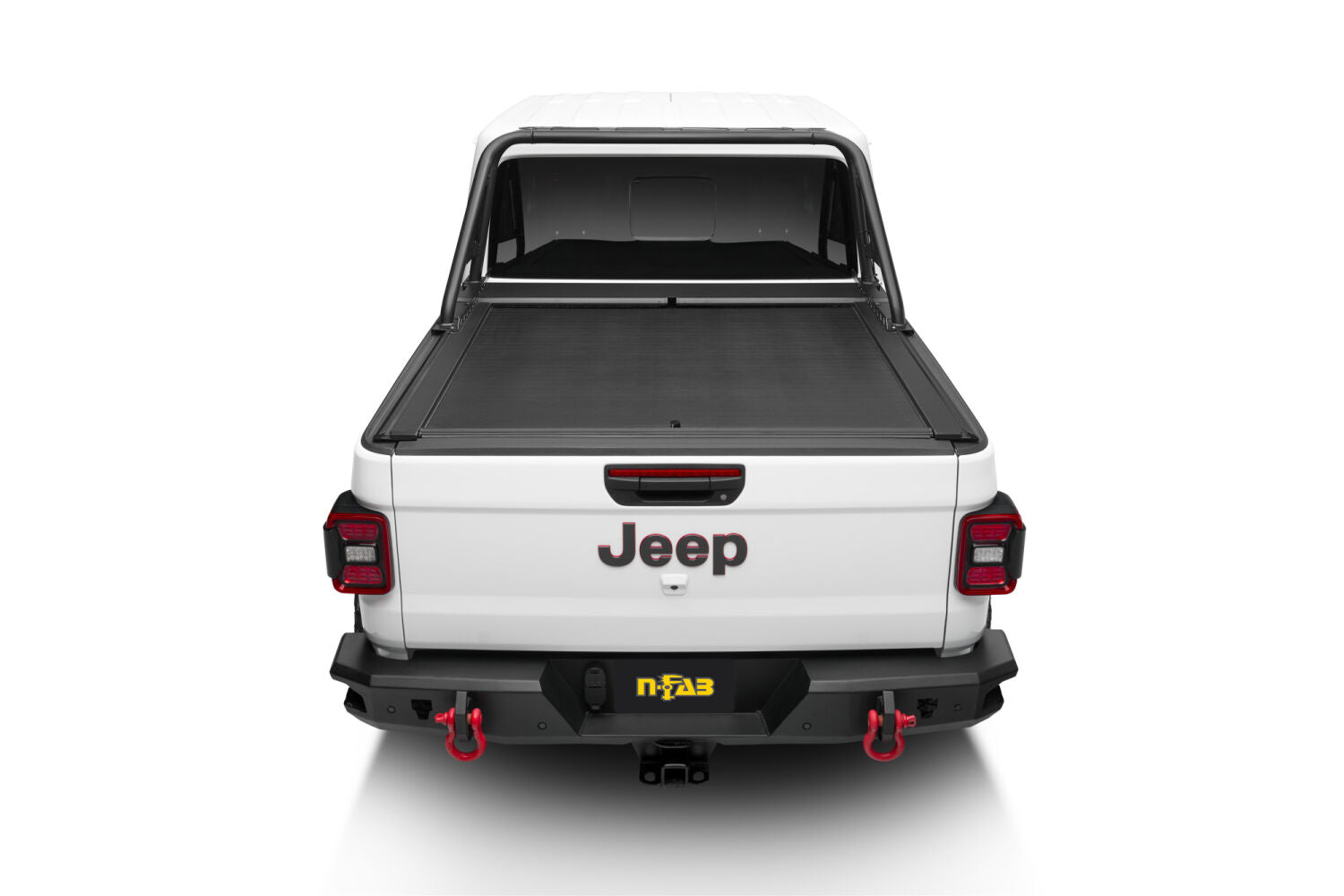 ARC Sports Bar 2020-2024 Jeep Gladiator TX Blk Works with Roll-N-Lock and Rugged Ridge Armis Retractable Bed Cover Only NFab-13