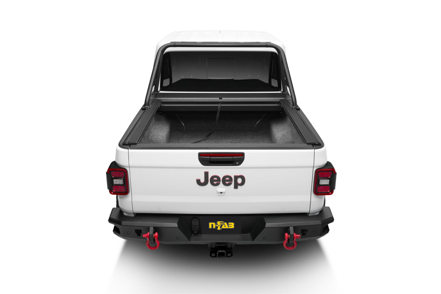 ARC Sports Bar 2020-2024 Jeep Gladiator TX Blk Works with Roll-N-Lock and Rugged Ridge Armis Retractable Bed Cover Only NFab-14