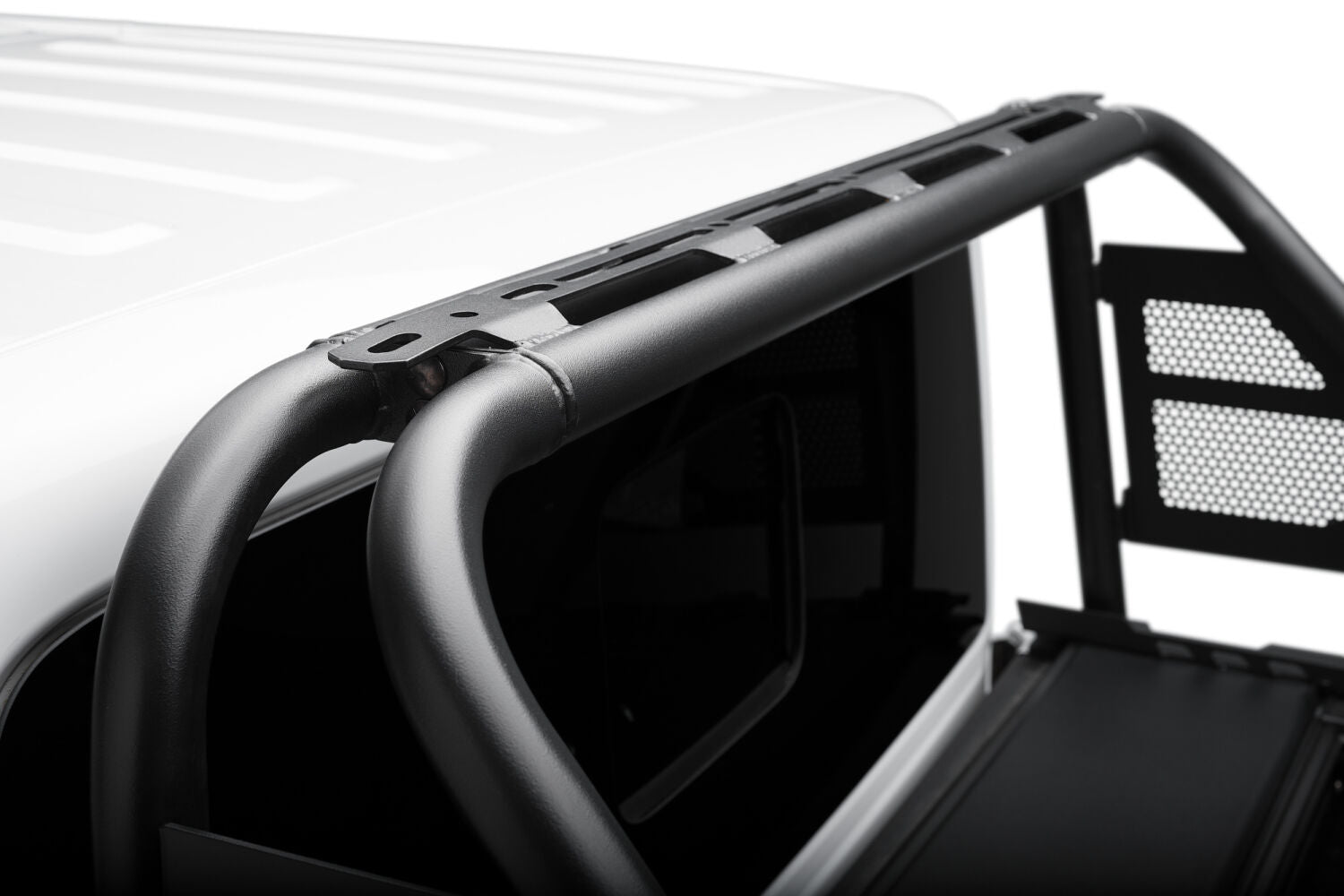ARC Sports Bar 2020-2024 Jeep Gladiator TX Blk Works with Roll-N-Lock and Rugged Ridge Armis Retractable Bed Cover Only NFab-15