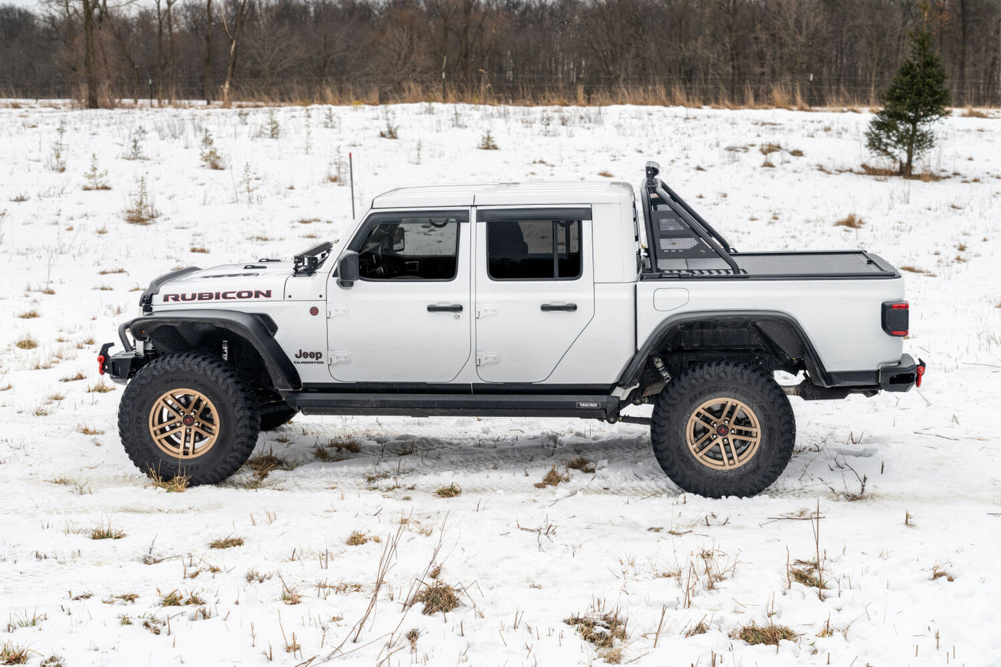 ARC Sports Bar 2020-2024 Jeep Gladiator TX Blk Works with Roll-N-Lock and Rugged Ridge Armis Retractable Bed Cover Only NFab-3