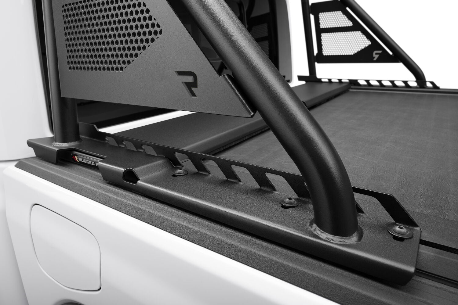 ARC Sports Bar 2020-2024 Jeep Gladiator TX Blk Works with Roll-N-Lock and Rugged Ridge Armis Retractable Bed Cover Only NFab-7