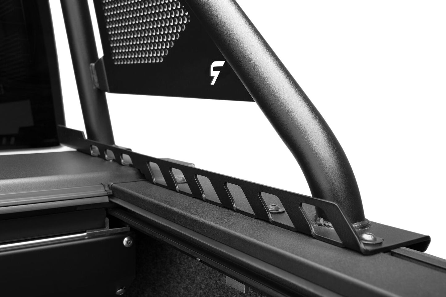 ARC Sports Bar 2020-2024 Jeep Gladiator TX Blk Works with Roll-N-Lock and Rugged Ridge Armis Retractable Bed Cover Only NFab-9