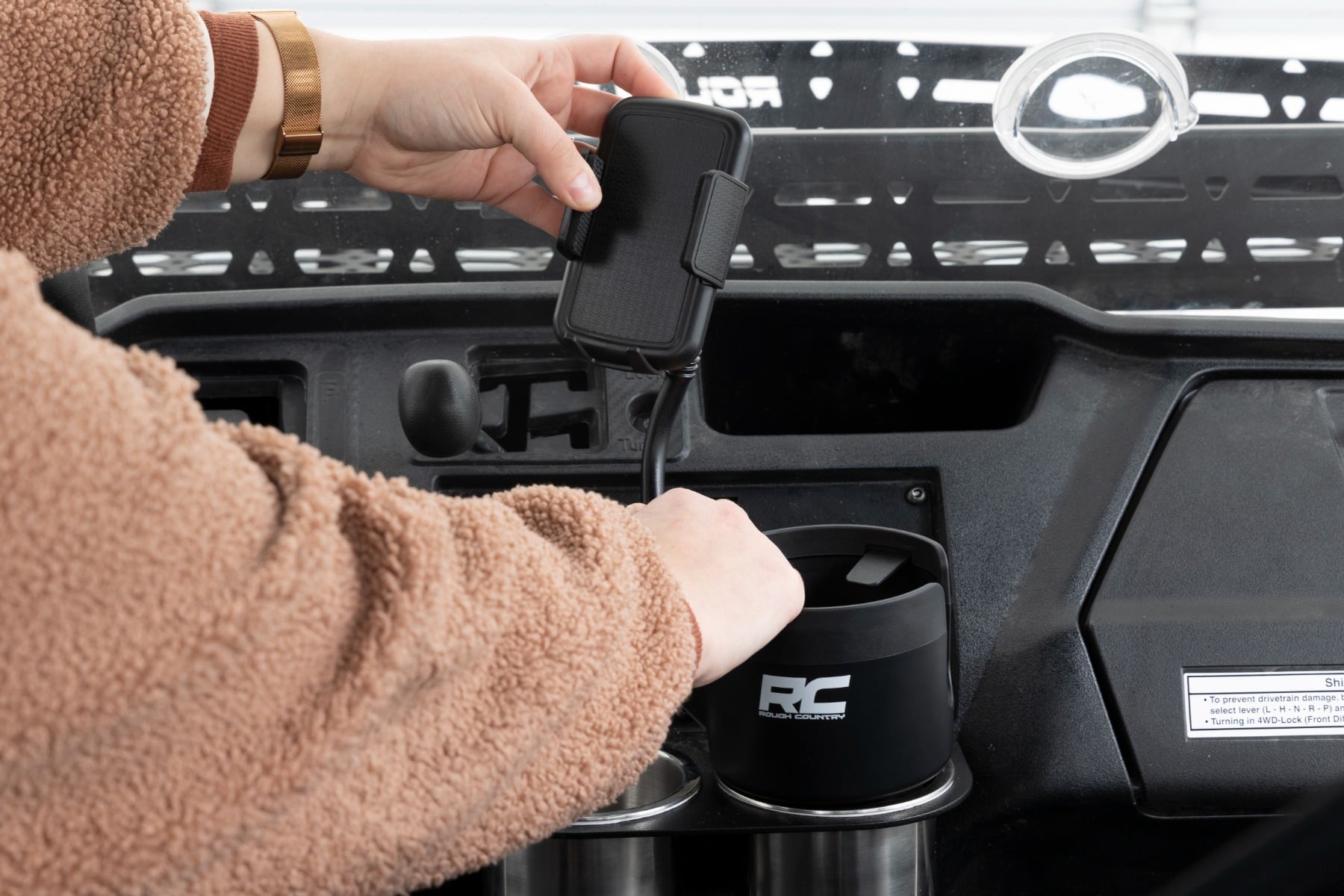 2 in 1 Expanding Cup and Phone Holder Rough Country-4