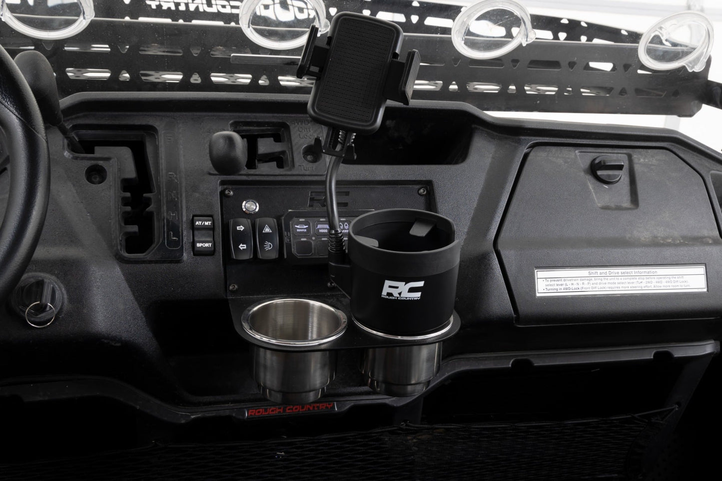 2 in 1 Expanding Cup and Phone Holder Rough Country-5