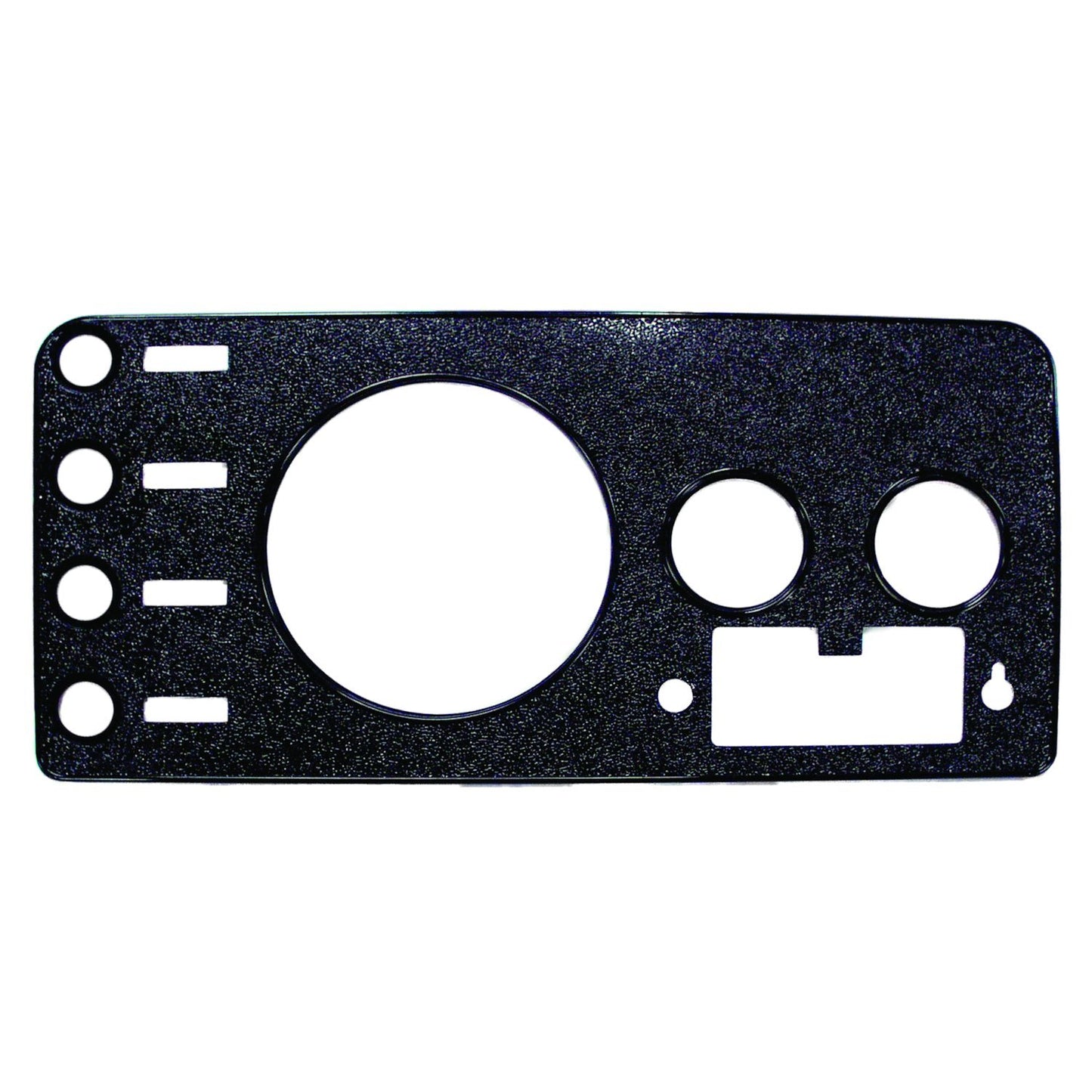Dash Overlay Panel for 76-86 CJ-5, CJ-7, CJ-8, Black Textured, w/ Radio Opening Crown Automotive