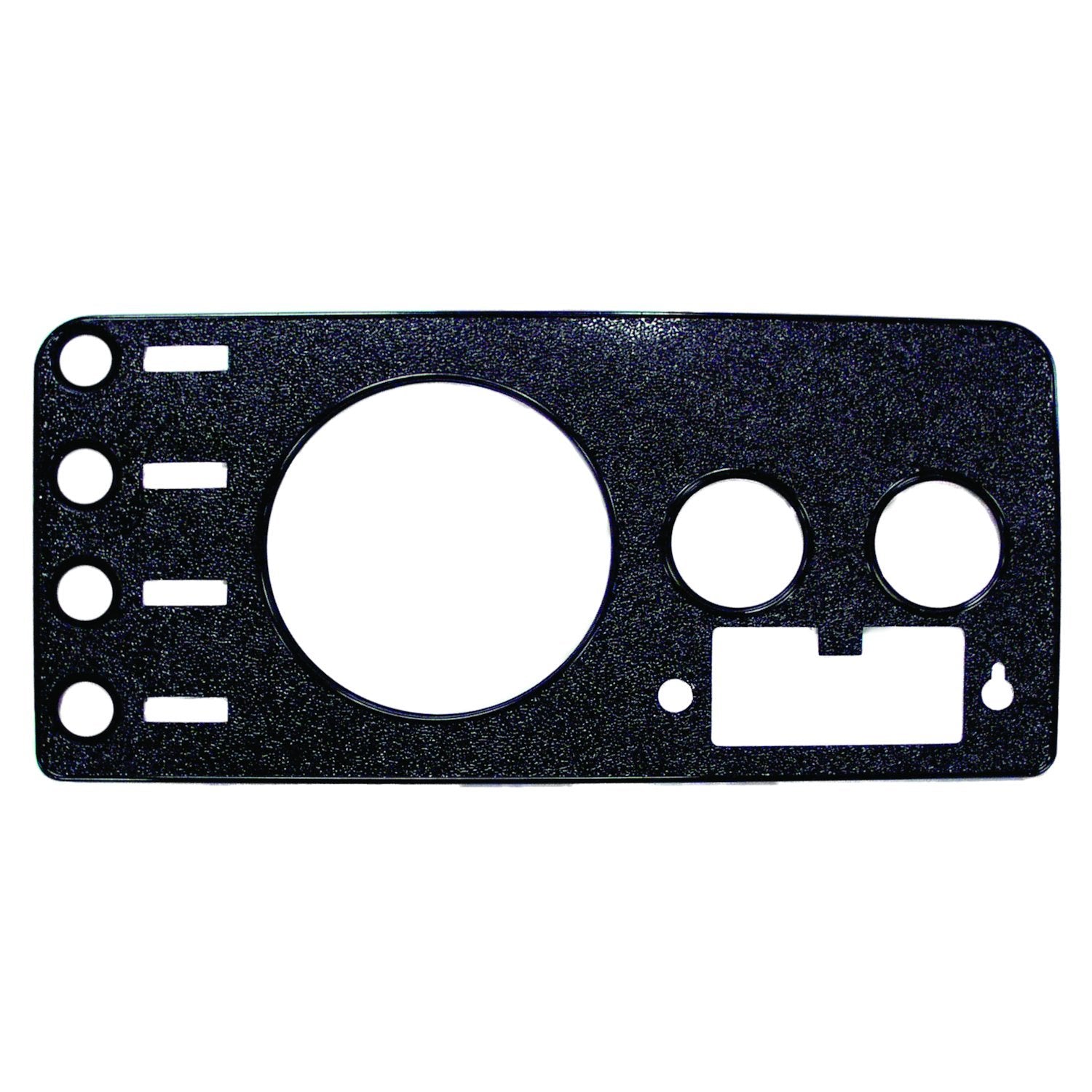 Dash Overlay Panel for 76-86 CJ-5, CJ-7, CJ-8, Black Textured, w/ Radio Opening Crown Automotive