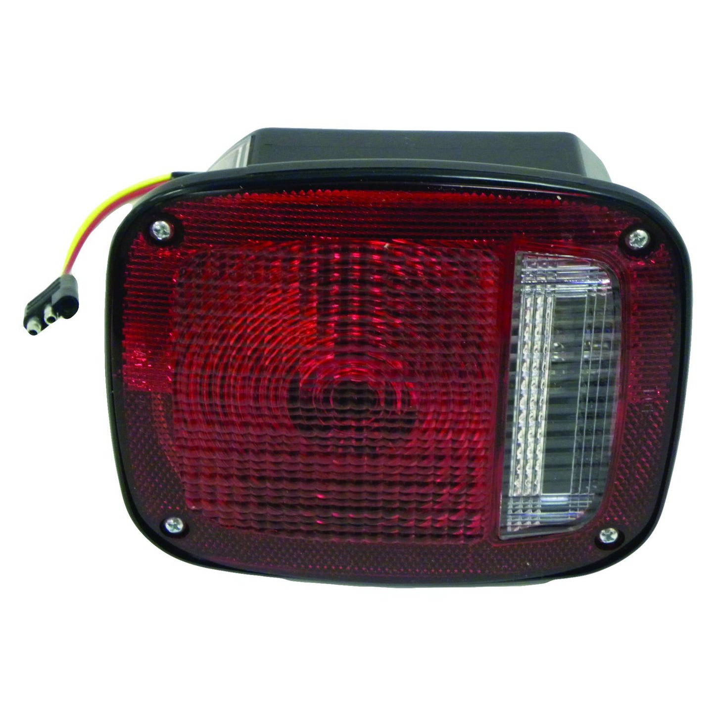 Left Tail Lamp w/ Black Body, w/ License Lamp Window for 1976-80 Jeep CJ-5, CJ-7 Crown Automotive