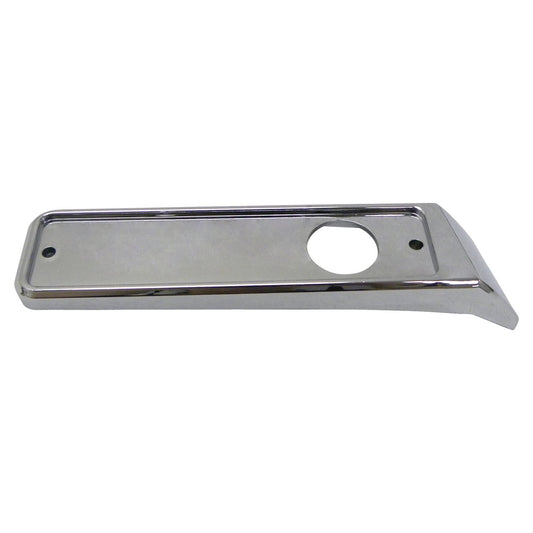 Left Front Chrome Side Marker Lamp Base for 1974-1991 Jeep SJ, J-Series Crown Automotive