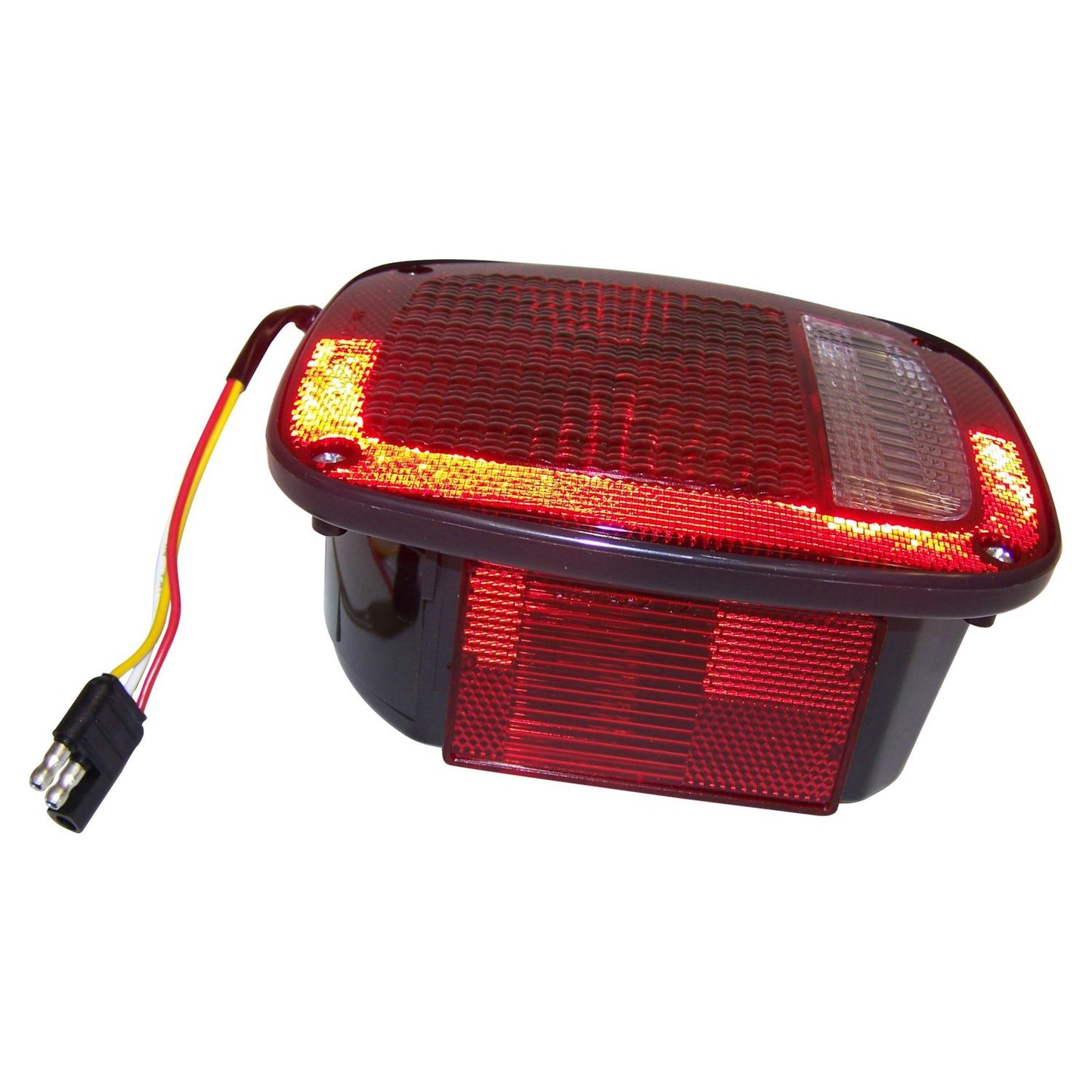 Black Right Tail Lamp w/ Side Marker Light for 1981-86 Jeep CJ-5, CJ-7, CJ-8 Crown Automotive