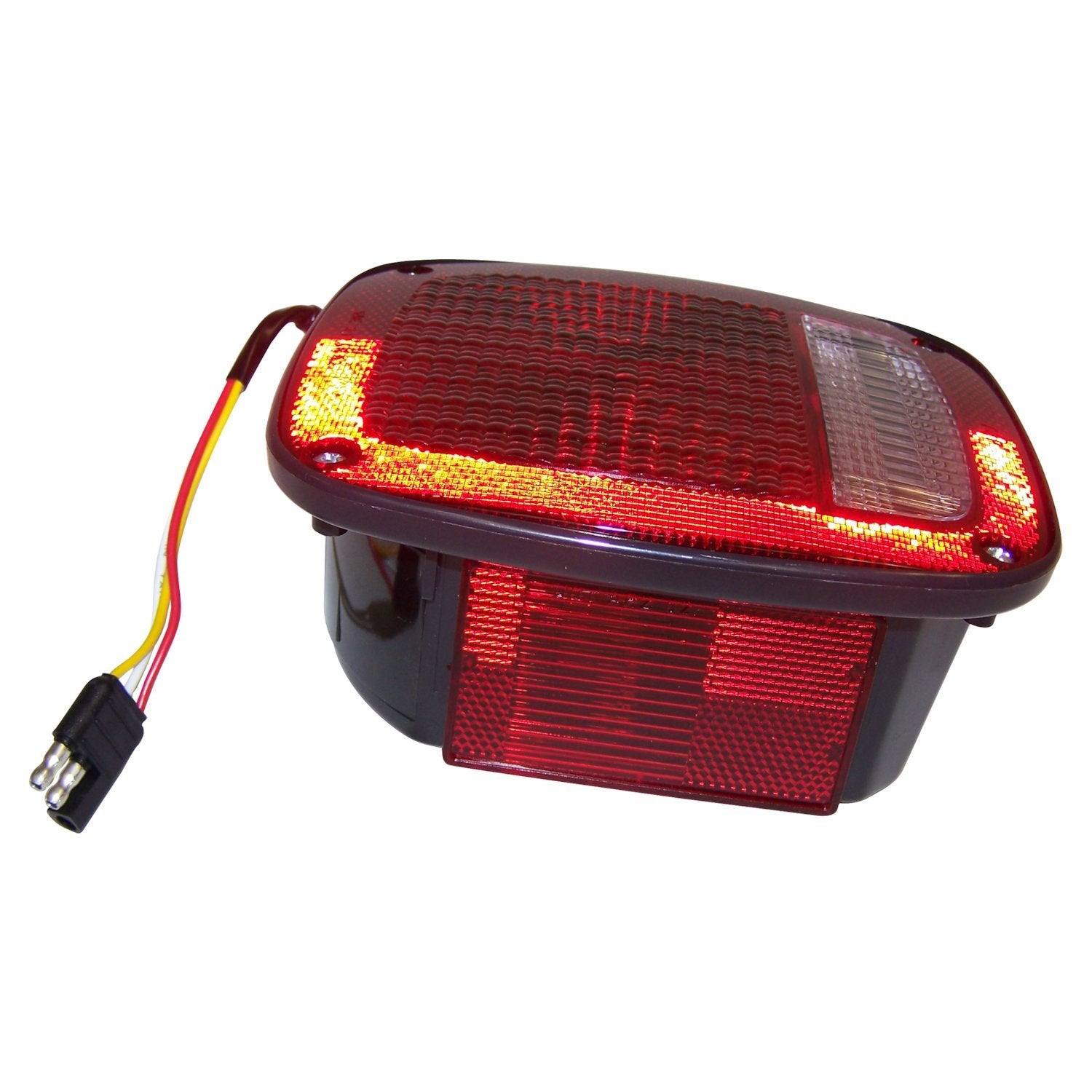 Black Right Tail Lamp w/ Side Marker Light for 1981-86 Jeep CJ-5, CJ-7, CJ-8 Crown Automotive