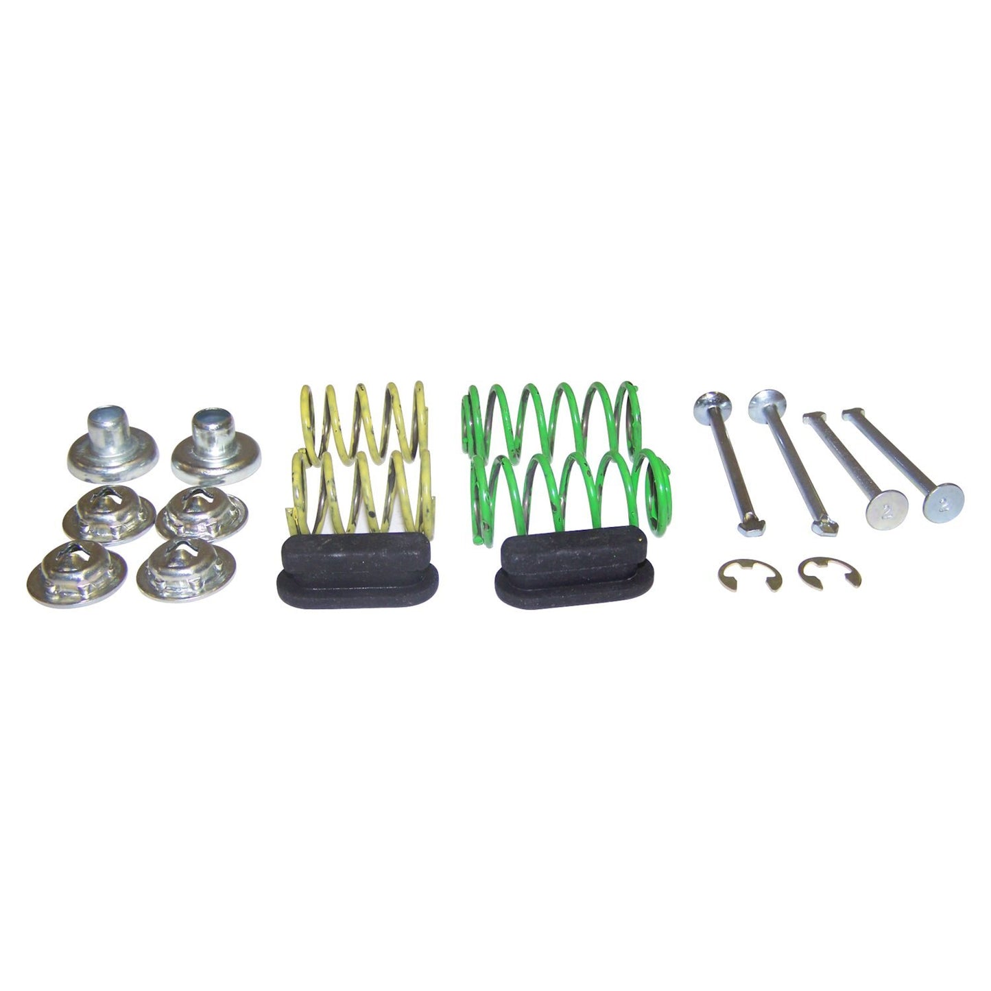 Rear Brake Shoes Hold Down Kit for 1974-1991 Jeep SJ, J-10 w/ 11 Inch Rear Brakes Crown Automotive