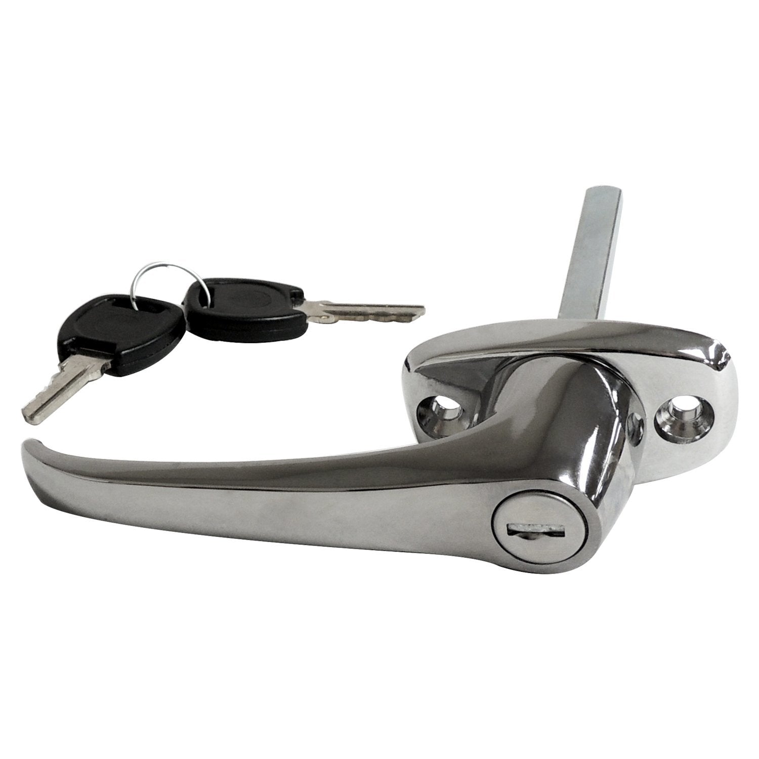 Chrome Door Handle & Lock Cylinder for 1976-1981 CJ-5, CJ-7, Left or Right Crown Automotive