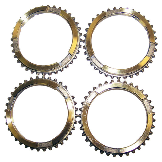 1st, 2nd, 3rd, & 4th Gear Synchronizer Blocking Ring Set for Jeeps w/ T176, T177 Crown Automotive