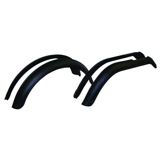 4-Piece Fender Flare Set for Jeep 55-83 CJ-5, 55-75 CJ-6, 76-86 CJ-7 Crown Automotive