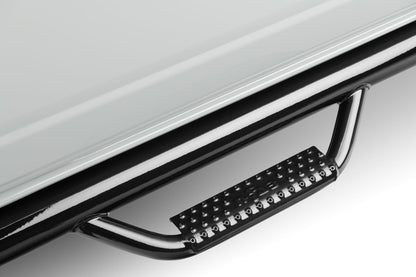 Nerf Step Bar Wheel-to-Wheel (1 Step per Side) 1997-2006 Jeep Wrangler (Non-Unlimited) TJ/BJ 2-Door Gloss Black NFab-1