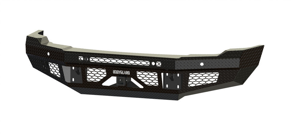 FT Front Bumper Base For 2024-2026 Sierra 2500/3500 HD Sensor Cutouts Fog Cutouts Receiver Bodyguard Bumpers-3