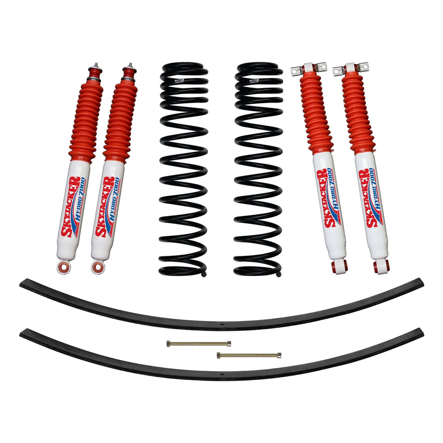 3 Inch Suspension Lift Kit 84-01 Cherokee XJ W/Front Dual Rate Long Travel Coil Springs Rear Add A Leafs Skyjacker-2