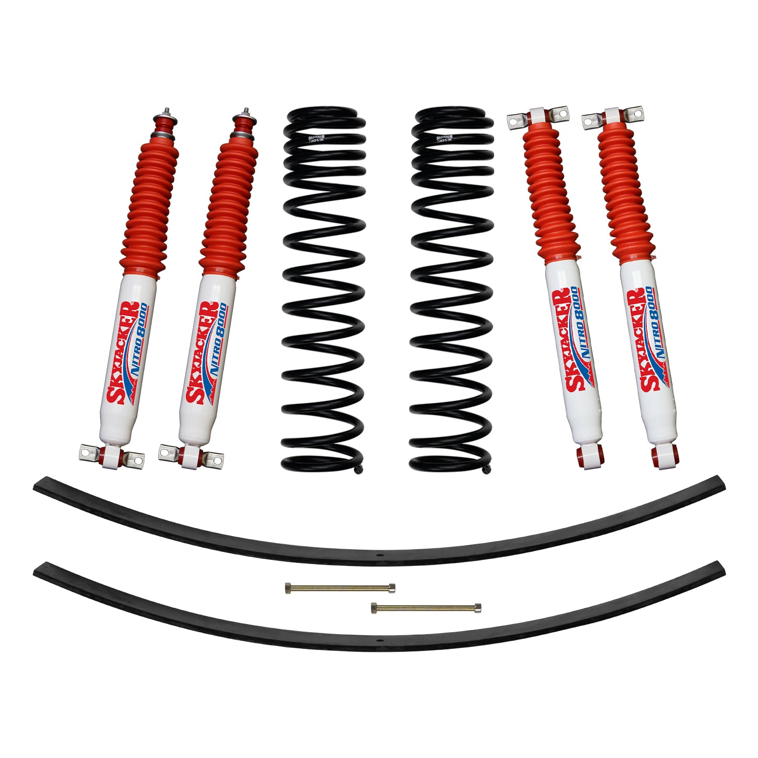 3 Inch Suspension Lift Kit 84-01 Cherokee XJ W/Front Dual Rate Long Travel Coil Springs Rear Add A Leafs Skyjacker