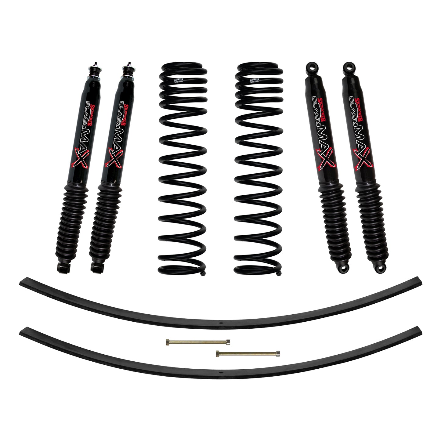 3 Inch Suspension Lift Kit 86-92 Comanche MJ W/Front Dual Rate Long Travel Coil Springs Rear Add A Leafs Skyjacker-2