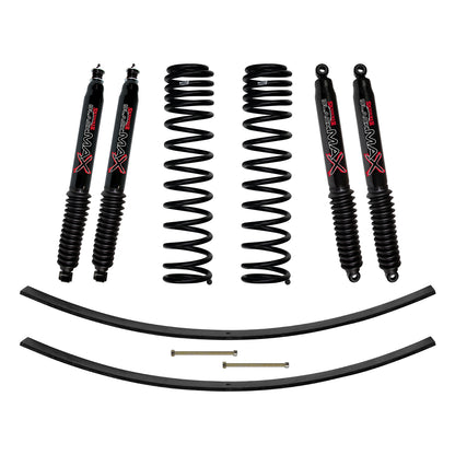 3 Inch Suspension Lift Kit 86-92 Comanche MJ W/Front Dual Rate Long Travel Coil Springs Rear Add A Leafs Skyjacker-2