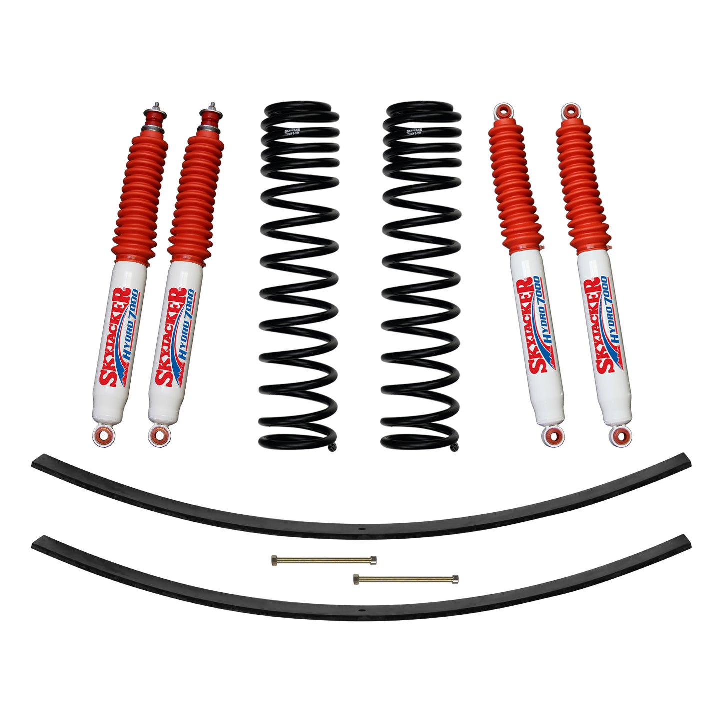 3 Inch Suspension Lift Kit 86-92 Comanche MJ W/Front Dual Rate Long Travel Coil Springs Rear Add A Leafs Skyjacker-1
