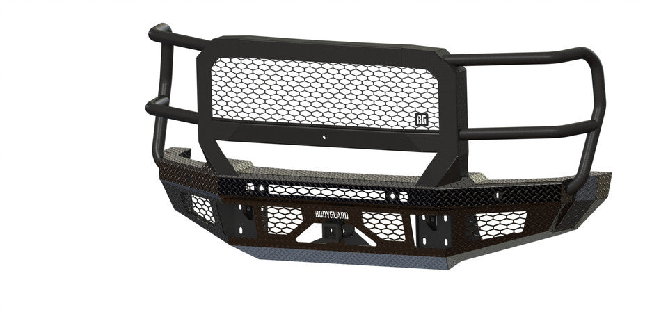 FT Front Bumper Extreme For 2023-2026 Ford F550 Superduty Sensor Cutouts Fog Cutouts Receiver With Mesh Grill With Camera Harness Fits 450/550 Trim Bodyguard Bumpers-8