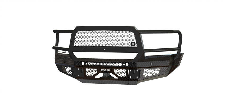 FT Front Bumper Extreme For 2019-2026 Ram 4500/5500 HD Sensor Cutouts Fog Cutouts Receiver With Mesh Grill Fits 4500/5500 Fender Flare Only Bodyguard Bumpers-3