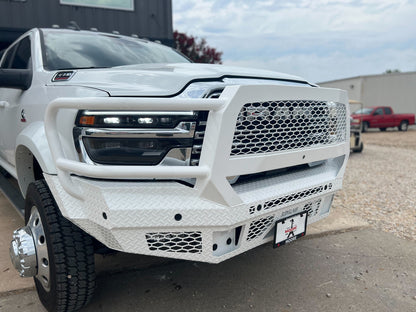 FT Front Bumper Extreme For 2019-2026 Ram 4500/5500 HD Sensor Cutouts Fog Cutouts Receiver With Mesh Grill Fits 4500/5500 Fender Flare Only Bodyguard Bumpers-5