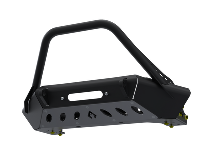 07-Up Jeep Wranger/Gladiator High Clearance Front Bumper With Hoop Raw Steel Artec Industries-2