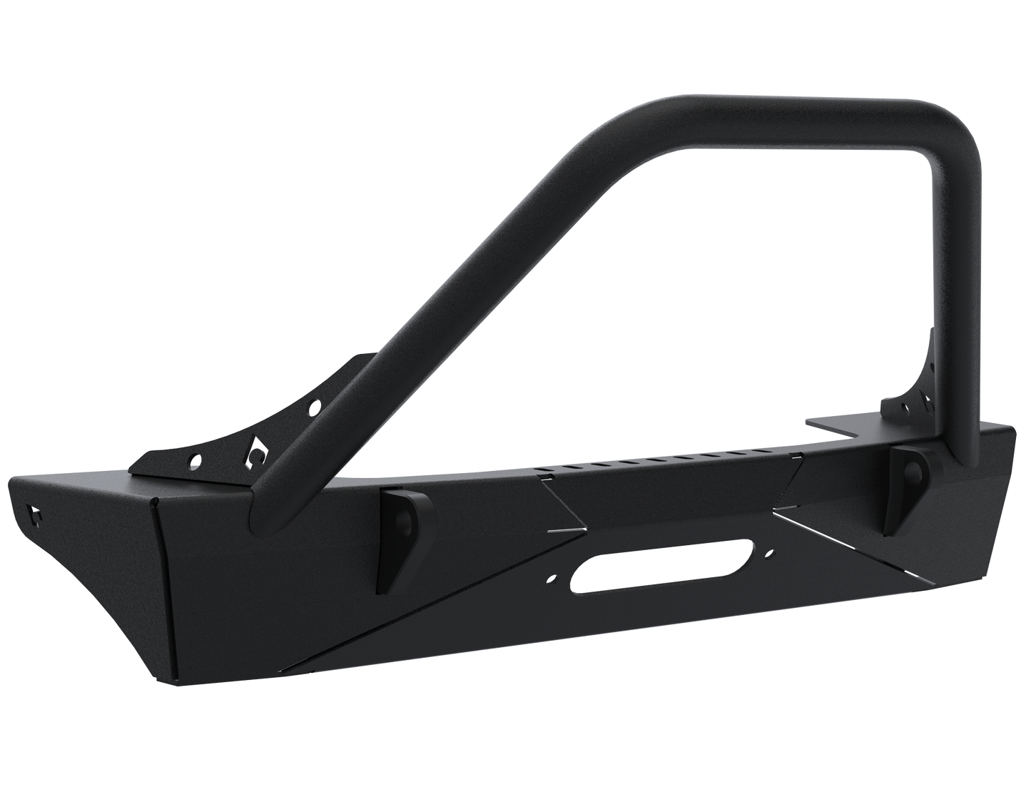 Jeep JL,JT,JK Sentinel Front Bumper with Hoop - Black Powder Coat Artec Industries
