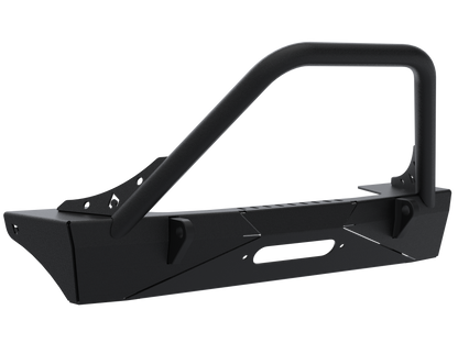 Jeep JL,JT,JK Sentinel Front Bumper with Hoop - Black Powder Coat Artec Industries