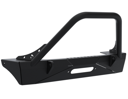 Jeep JL,JT,JK Sentinel Front Bumper with Hoop - Black Powder Coat Artec Industries