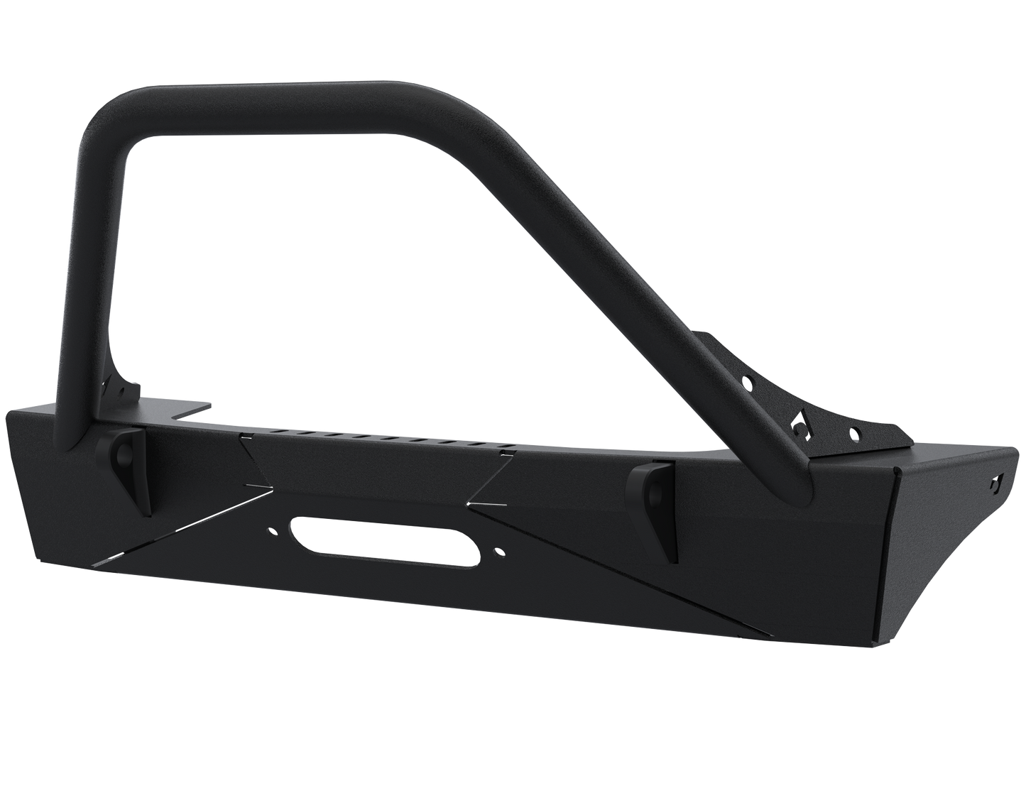 Jeep JL,JT,JK Sentinel Front Bumper with Hoop - Black Powder Coat Artec Industries-2